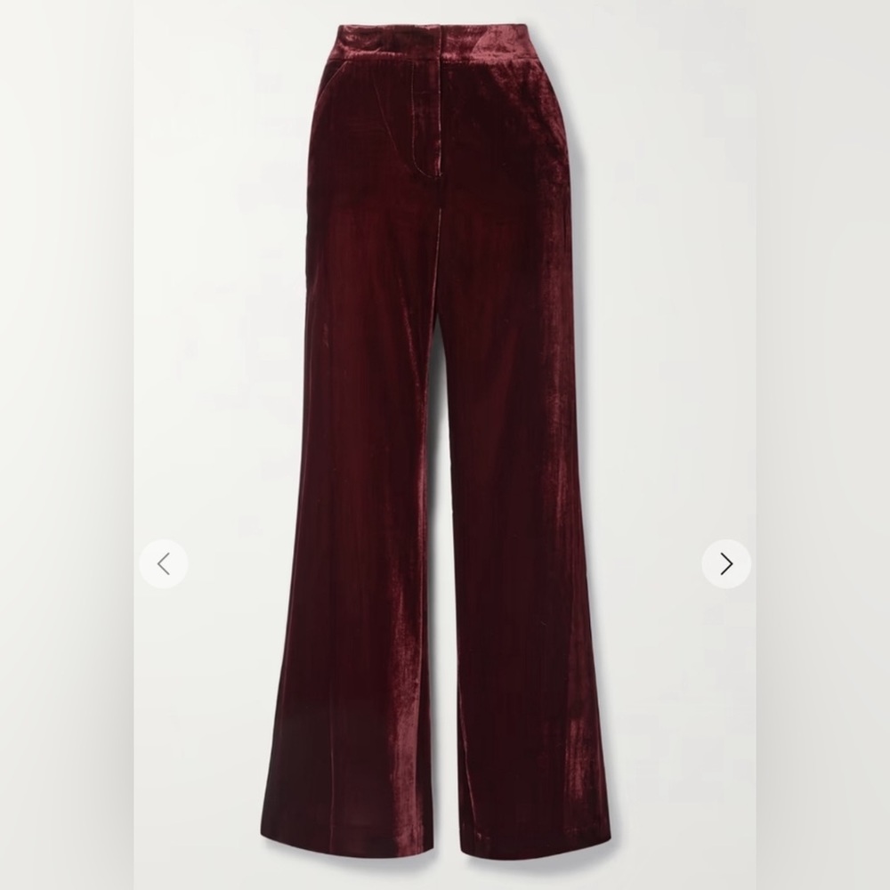 Veronica Beard Merlot Velvet Pants